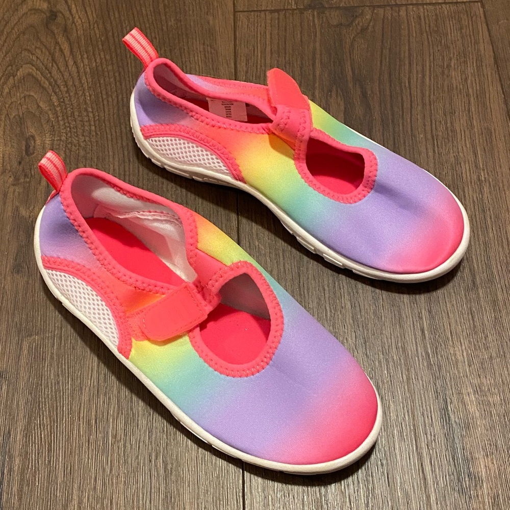 NWOT rainbow water shoes